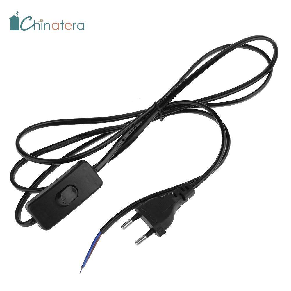 Chinatera 1.8m 5.9ft Switching Power Cord Wire Line Cable with Switch for