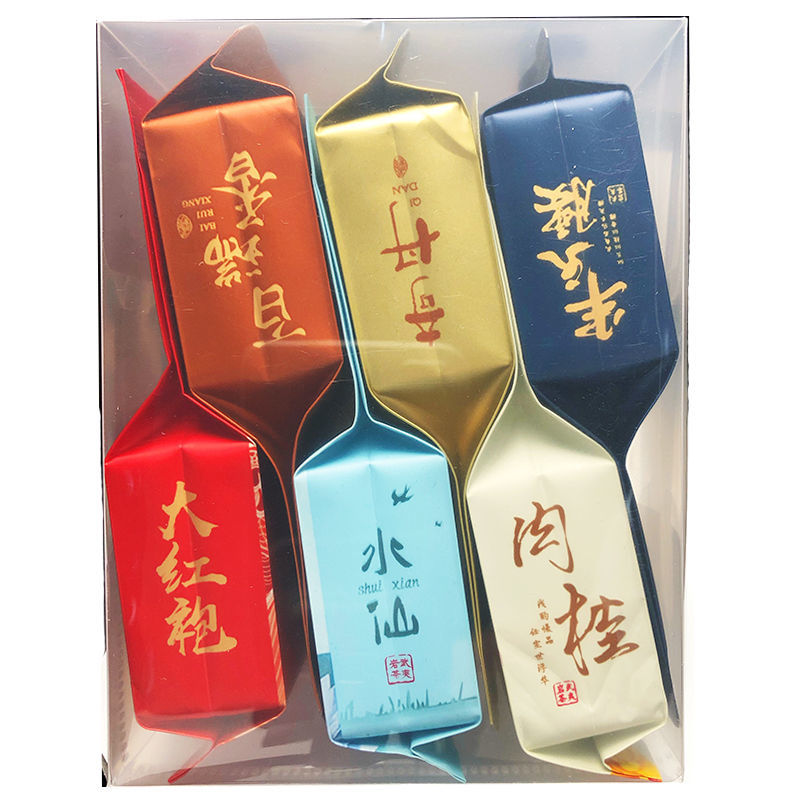 Trà Mới Hương Vị Luzhou Trà Dahongpao Trà Đá Võ Lâm Trà Quế Narcissus Bai Ruixiang Sáu Flavors-48g Giữa
