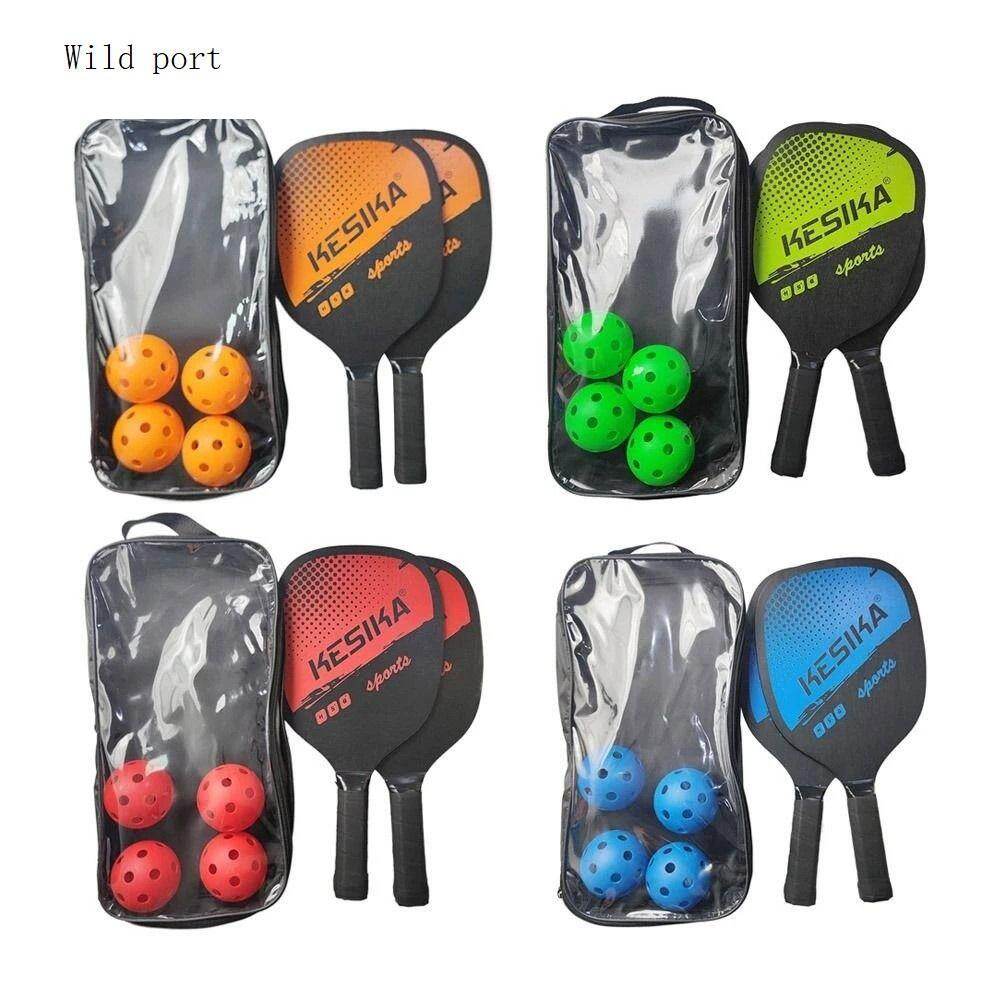 Hoang Dã không trượt pickleball bóng với túi mang đồ 4 pickleballs dưa mái chèo dưa mái chèo vợt pickleball mái chèo cho nam nữ