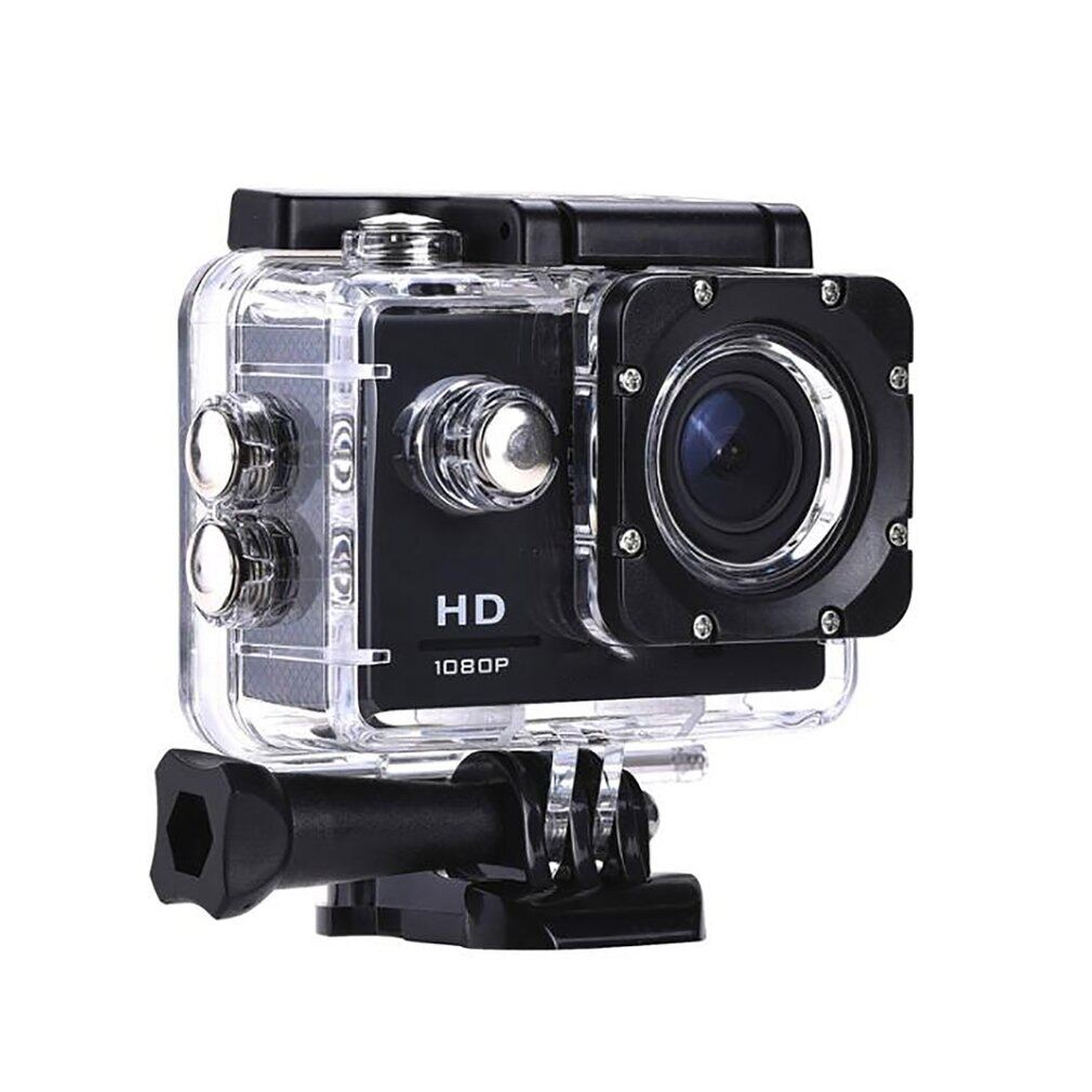 Camera Hành Động Thể Thao Mini Ngoài Trời Camera Quay Video Mũ Bảo Hiểm Chống Nước Dưới Nước Siêu 30M 1080P Camera Thể Thao