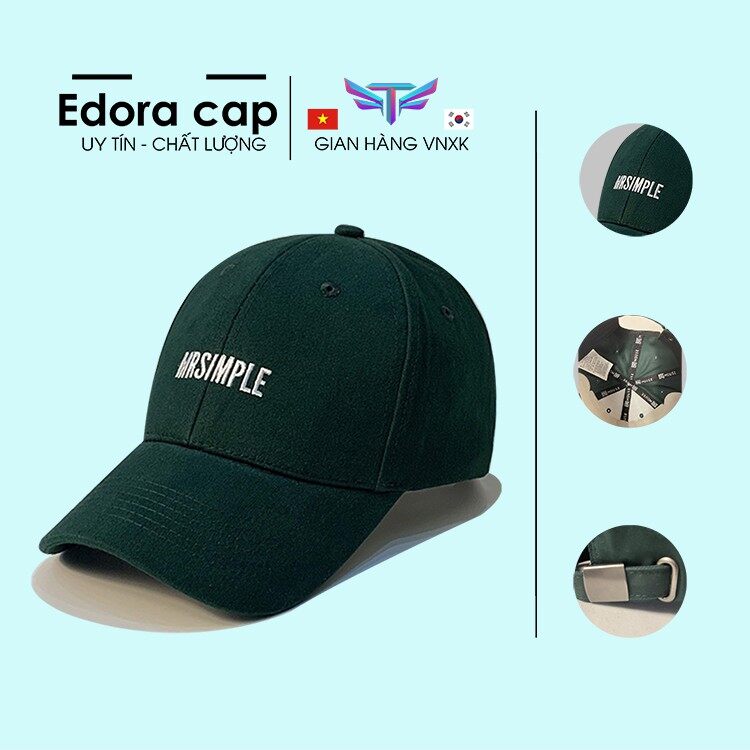 Nón lưỡi trai Kaki MrSimPle nam nữ freesize, full hộp, Nón Kết thêu Logo