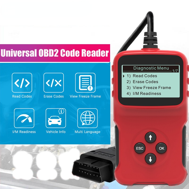 Máy quét chẩn đoán xe hơi tự động v309 obd2 obdii dụng cụ sửa chữa chẩn đoán xe hơi cầm tay máy đọc mã lỗi xóa/đặt lại ô tô