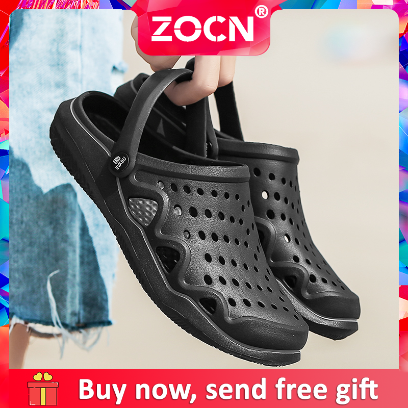 ZOCN Giày Dép Xỏ Ngón Nam Dép Lê Nam Nữ Giày Đi Biển Tiện Dụng Dép Đi Trong Nhà Tắm Nước