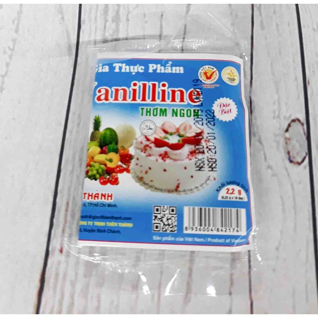 Bột thơm vanila 10 ống 2.2gr