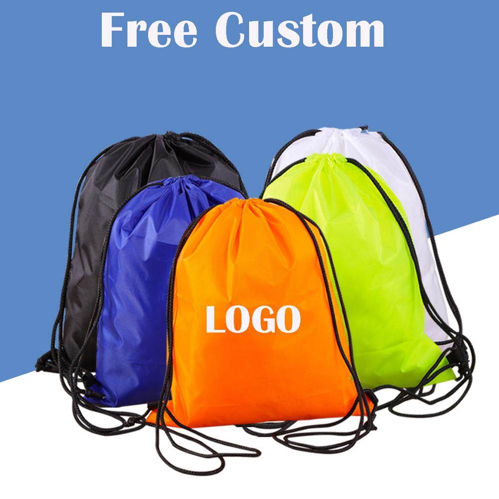 Miễn Phí Tùy Chỉnh Hình Ảnh/Logo/Tên Trên Túi Dây Rút Ba Lô Thường Ngày Cho Nam Nữ Túi Du Lịch Túi Thể Thao