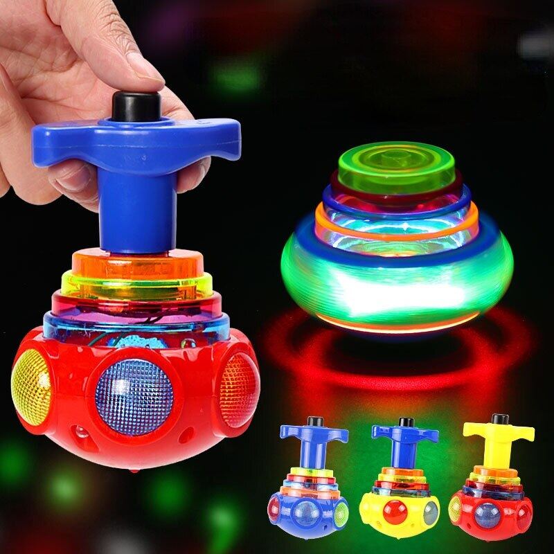 Children s Luminous Rotating Toy Plastic Gyro Not Fingertip Gyro LED