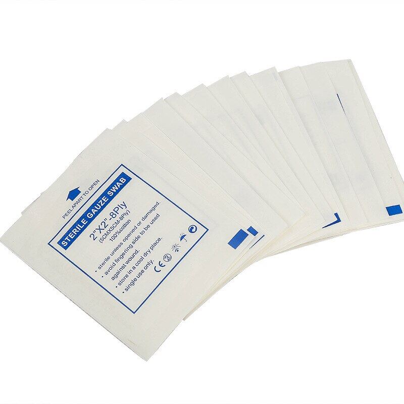 10Pcs Lot Gauze Pad 100% Cotton First Aid Waterproof Wound Dressing