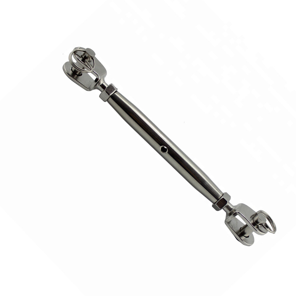 1pcs thép không gỉ 316 đóng cơ thể turnbuckle hàm và hàm M5 M6 M8 đánh bóng sáng gian lận phần cứng chịu lực cao cho thuyền du thuyền