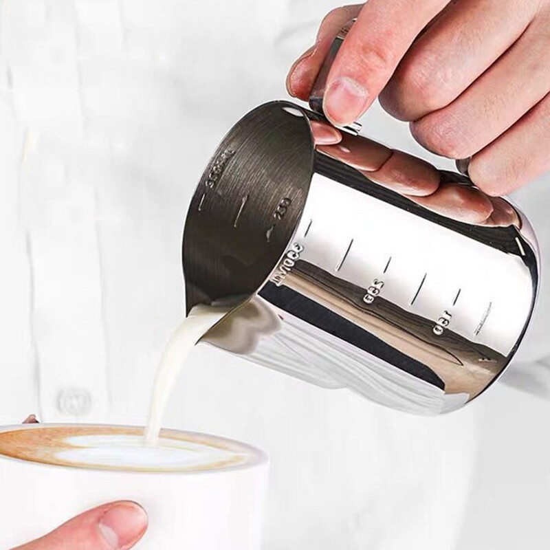 Stainless Steel Coffee Art Cups Latte Art Milkshake Jugs & Pitchers Measuring Cups
