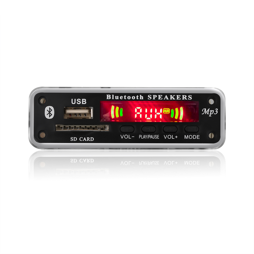 Bo Mạch Giải Mã Không Dây Bluetooth MP3 WAV WMA FLAC APE Máy Nghe Nhạc MP3 DC 12V Mô-đun Giải Mã Màn Hình LCD Nhiều Màu Sắc Với USB U Đĩa S D Đài FM Bộ Thu Âm Thanh Nhạc Đầu Vào Aux 3.5Mm