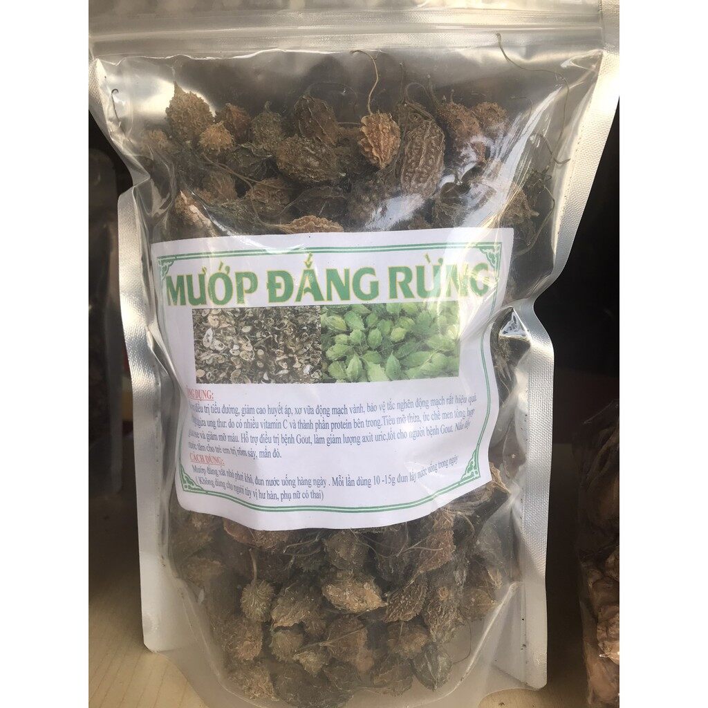 Mướp đắng rừng khô nguyên quả | Đóng gói rúi Zip 500 gr