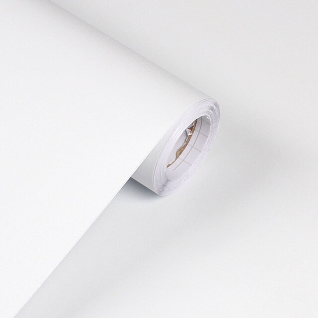 100CM Màu sắc tinh khiết PVC  Tự dính tủ Hình nền không thấm nước Nội thất  Cải tạo Bảng nhãn dán