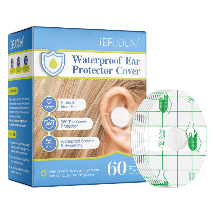 Baby Shower Ear Stickers Baby Waterproof Ear Stickers Baby Waterproof Ear Protector 60 PCS Newborn Ear Protection Covers for Hair Dye Shower Swimming and Other Water Sports excitement