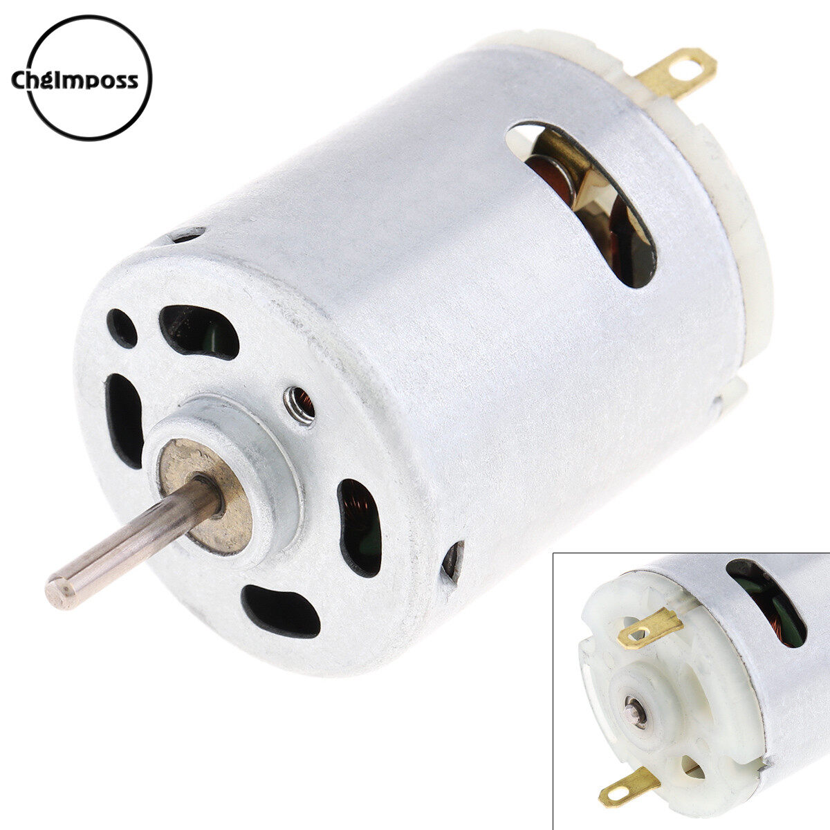 ChgImposs Động Cơ Vi Mô RS365 12V Động Cơ Vi Mô 12800 Vòng/phút, Đồ Chơi Cho Máy Sấy Tóc Mát Xa