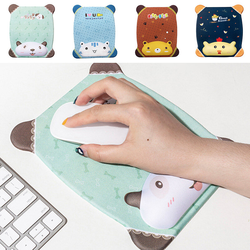Beautybigbang miếng lót chuột máy tính xách tay silicon mềm hoạt hình miếng lót chuột động vật dễ thương miếng lót chuột chơi game