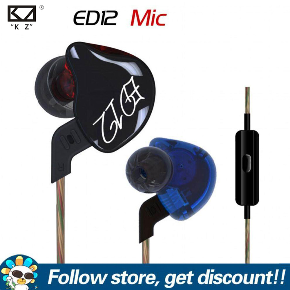 KZ Ed12 Tai Nghe khử tiếng ồn Trong Tai tai nghe nhét tai âm bass Âm Nhạc IEM Headphone chạy bộ thể thao Chơi Game tai nghe có dây 2Pin Có Thể Tháo Rời DJ Màn hình Đối Với Xiaomi Redmi Huawei Điện Thoại thông Minh MP3 MP4 Máy Tính Bảng Máy Tính Xách Tay M