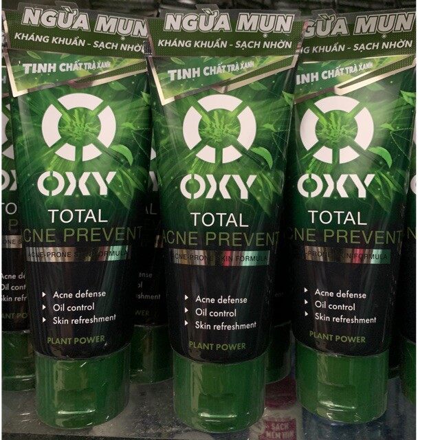 Kem rửa mặt oxy 100g tinh chất trà xanh