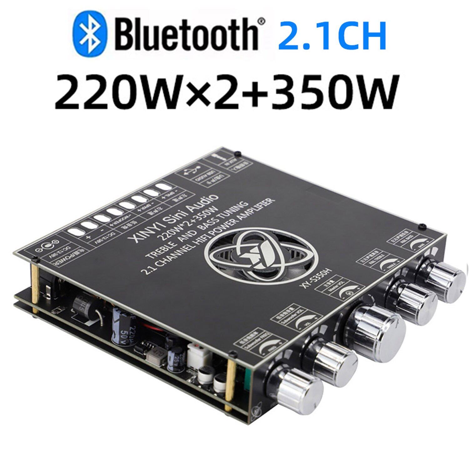 Bảng mạch khuếch đại công suất bluetooth tpa3251 2*220w + 350w bộ khuếch đại kênh 2.1 âm thanh nổi âm thanh nổi usb class d 2.1ch