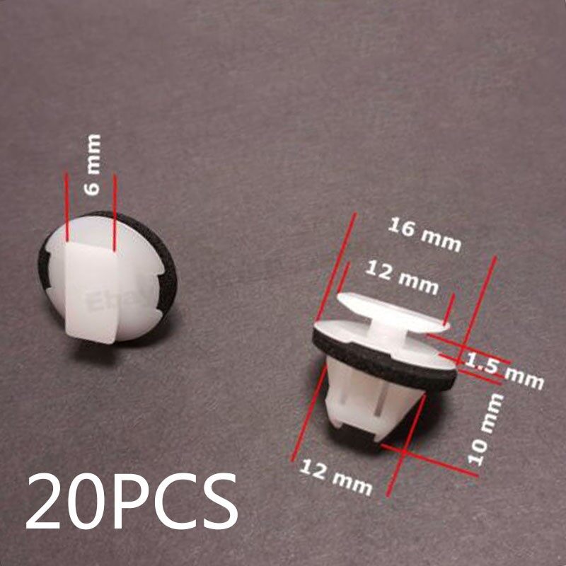 Versatile Wheel Arch Wing Moulding Clips for Nissan Juke & X Trail 20 Pack ราคา 44 บาท*ส่งฟรี