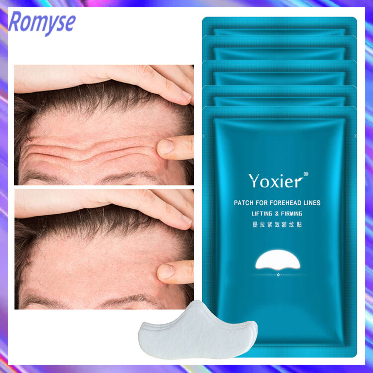 Romyse 1 cái/5 cái/10 cái mặt nạ trán miếng dán chống nhăn miếng dán trán chống lão hóa loại bỏ nếp nhăn miếng dán trán giữ ẩm mặt nạ làm săn chắc mặt nạ làm đẹp
