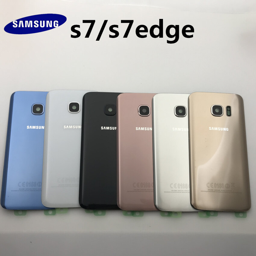 Mặt Kính Chính Hãng Cho SAMSUNG Galaxy S7 G930 S7 Edge G935 Ốp Lưng Cửa Thân Sau Vỏ Thay Thế