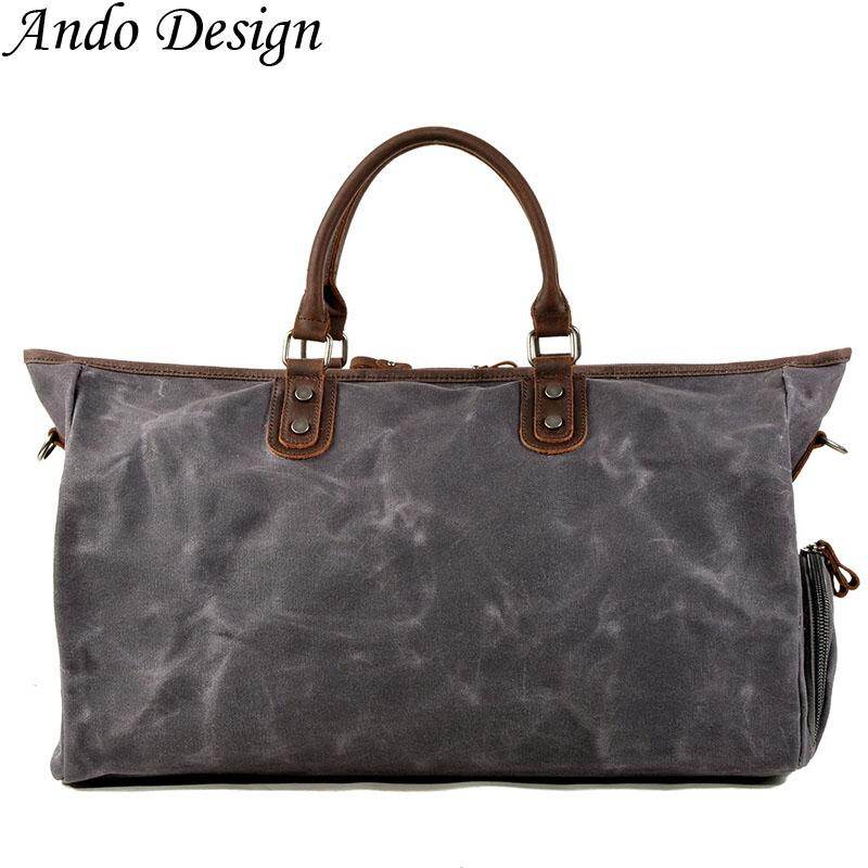 Ando Design Men Duffel Bag for Travel Overnight Weekender Shoulder Bags Waterproof Large Capacity Durable Business Casual Cool Fitness Yoga Bag Outdoor Sports Portable Training ราคา 1,379 บาท*ส่งฟรี