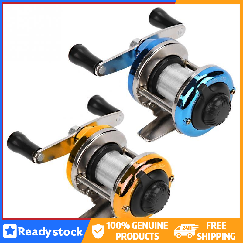 Mini kim loại plasticl Trống máy câu cá xách tay guồng Máy Câu Câu cá trên Băng mùa đông với dây ngoài trời giải quyết phụ kiện câu cá oua3224