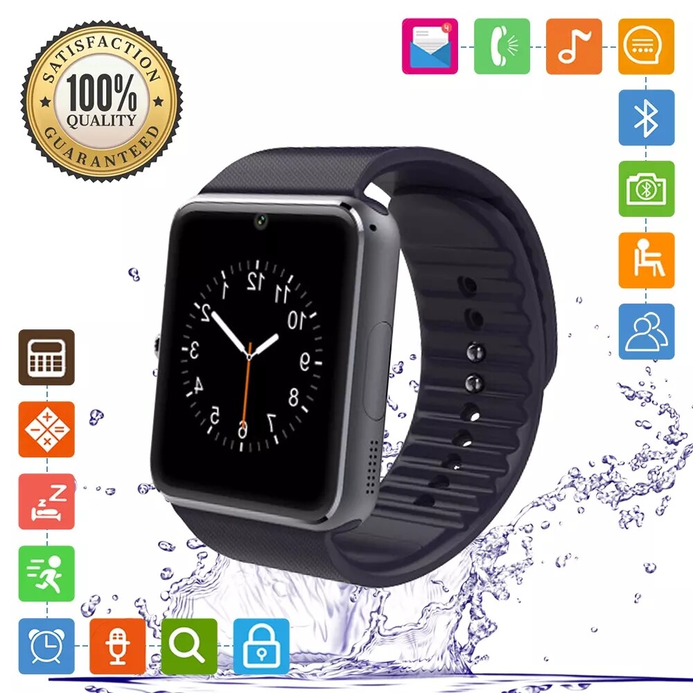 Đồng Hồ Thông Minh GT08 Bluetooth Cho Nam Và Nữ, Đồng Hồ Điện Thoại, Thẻ SIM, Camera, Kết Nối Bluetooth Cho IOS Android