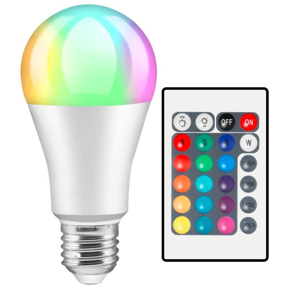 Colour Changing E27 Light Bulb Dimmable Led Bulb Screw Rgb 5w 9w Mood Lights For Room Decorations Birthday Party Home Bar