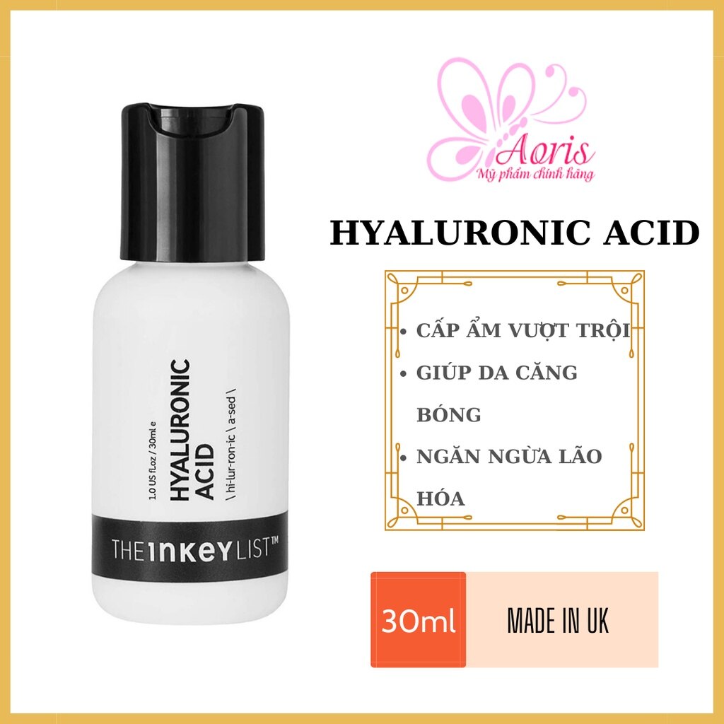 Serum Cấp Ẩm Hyaluronic Acid The Inkey List 30Ml