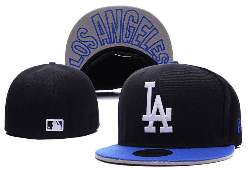 【 Quality】MLB ดอดเจอร์ลอสแอนเจลิสของ Anaheim หมวกตั้งเบสบอล Caps ผู้ชายผู้หญิงสบายๆขนาดหมวกกีฬากลางแจ้งติดตั้งหมวก Full Close HipHop คนรัก