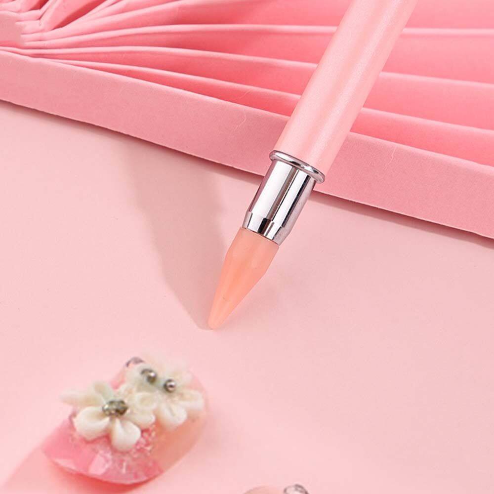 Jetans bút chì đầu sáp vẽ móng tay tay cầm acrylic hai đầu siêu mỏng chuyên nghiệp kim cương giả gắn móng bút chì vẽ chấm móng bút chì giũa móng bút vẽ móng nghệ thuật