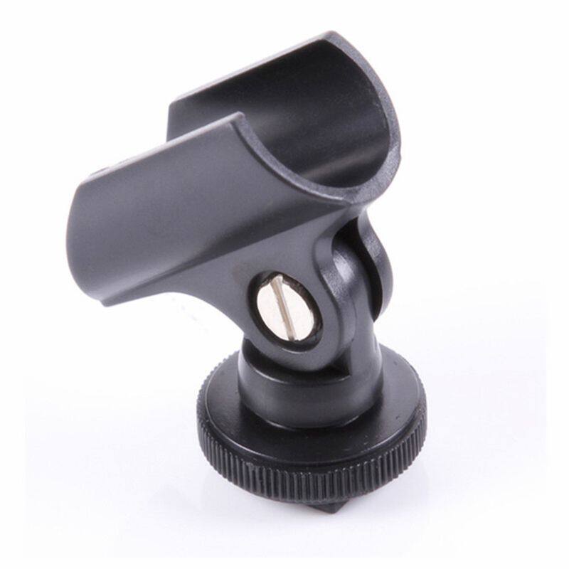 1 Chiếc Giá Kẹp Micro 19Mm Kẹp Giữ Micro Bằng Nhựa Kèm Giày Nóng Cho Máy Ảnh DSLR