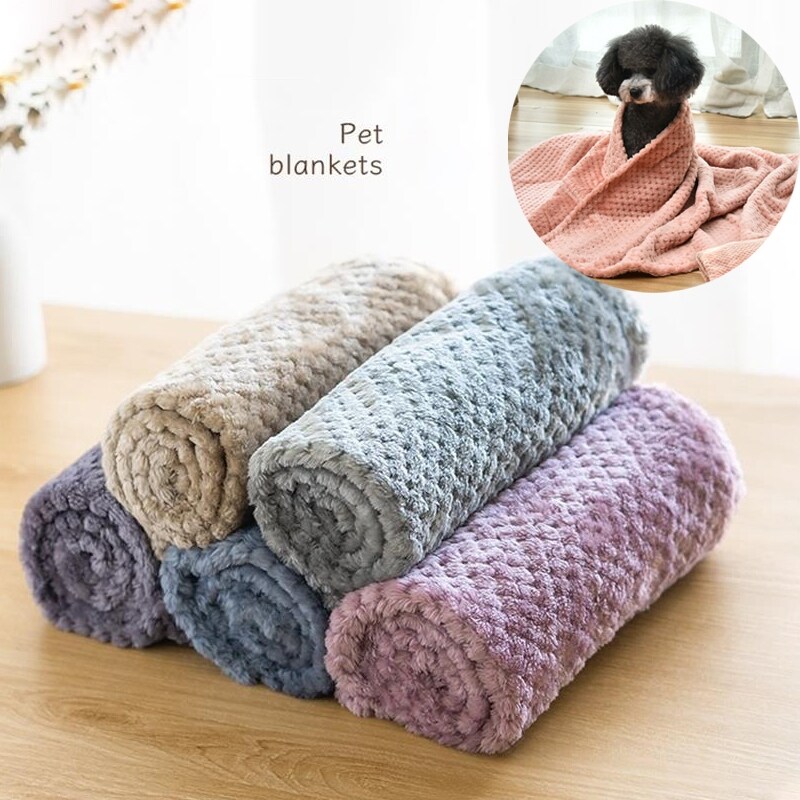 〖Kelulu pet〗Winter Dog Bed Pet Blanket Pet Sleeping Mat Keep Warm Cat Dog Pet Bed Cover Pet Sofa Cushion Mattress For Small Dogs Chihuahua