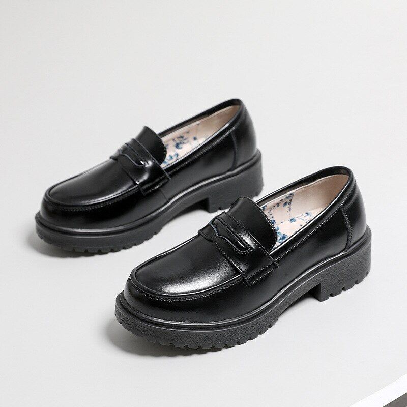 Giày Lười Nữ Thời Trang Giày Lười Đầu Tròn Cổ Điển Cho Nữ