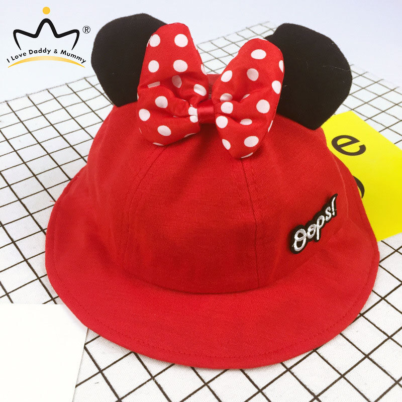 Tai dễ thương Hai Mặt Cotton Mũ Trẻ Sơ Sinh Bé Gái Nón Đi Biển Nón Mùa Xuân Hè Ngoài Trời Tấm Che Nắng Mũ Cho 1 -5 năm