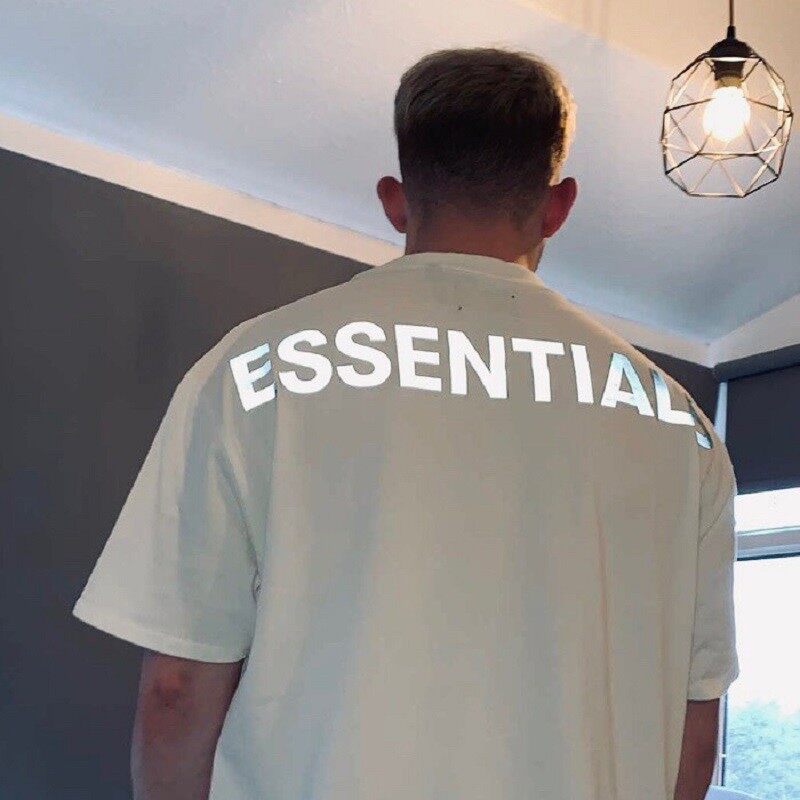 Reflective Esntls T Shirt FEAR OF GOD ESSENTIALS Beige Reflective