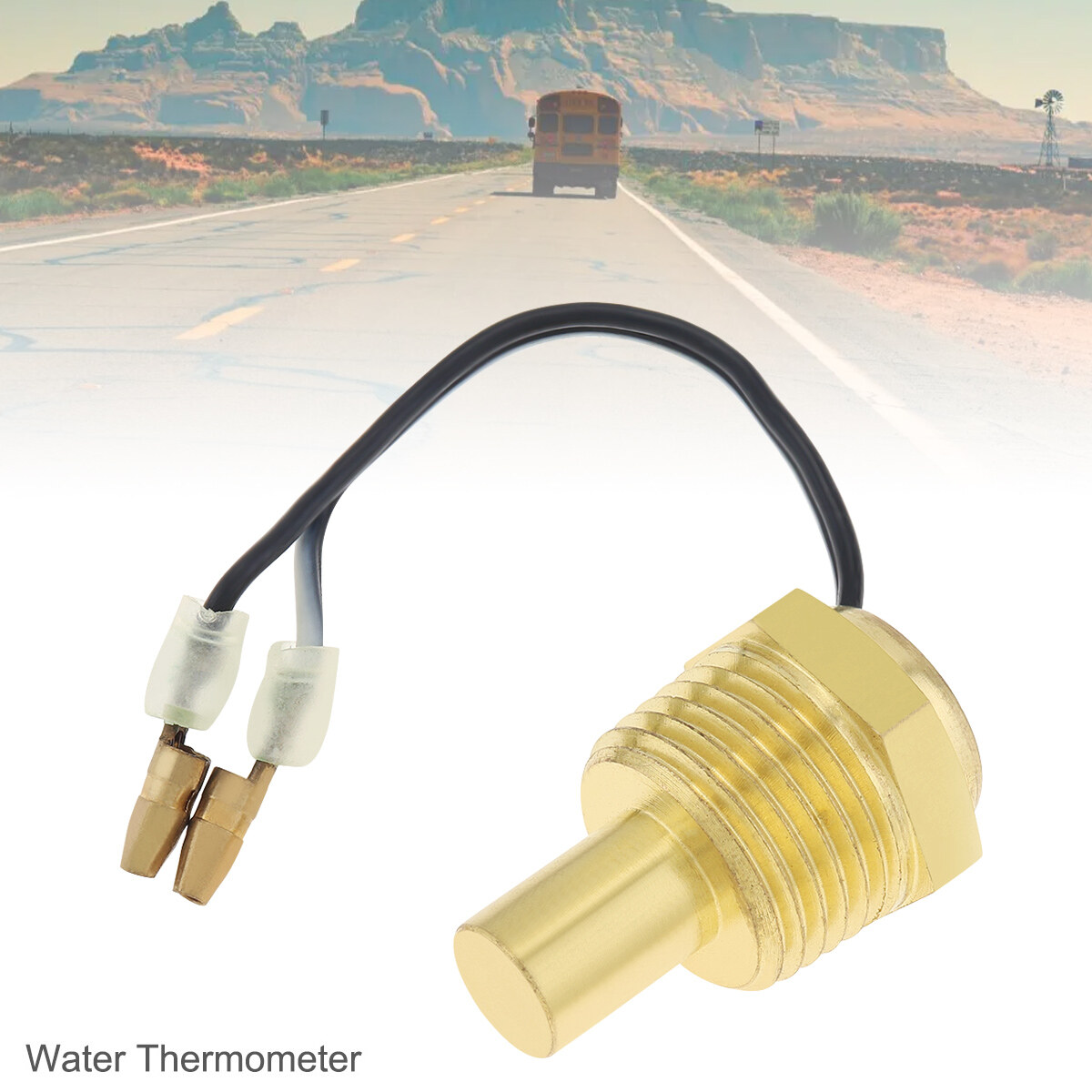 Cảm biến nhiệt độ nước 12v/24v xe hơi phổ thông cảm biến nhiệt độ 50k đầu cắm cho đồng hồ xe tải ô tô 21mm