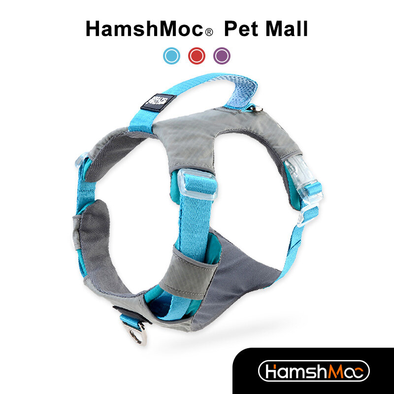 HamshMoc Soft Dog Harness Adjustable Dog Vest Reflective Pet Harness Comfort Control Quick Release Buckle for Walking Small Medium Large Dogs ราคา 612 บาท*ส่งฟรี