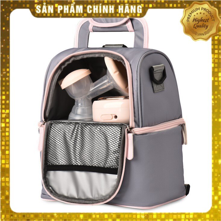 Ba Lô Túi Bỉm Sữa Có Tích Hợp Túi Bảo Quản Bình Sữa Fatz Baby Pumpfit Fb2010Vn