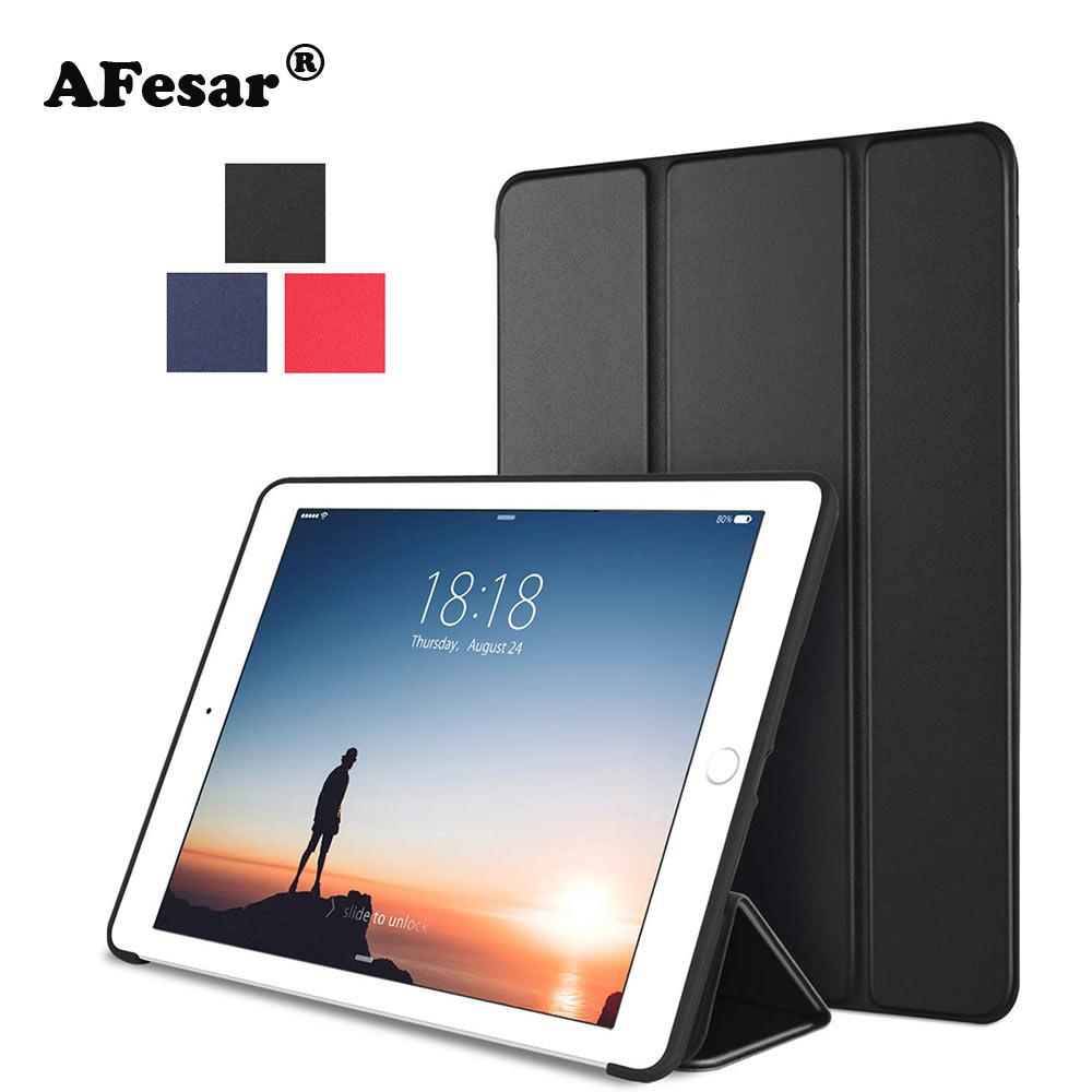 Cho ipad không khí 2 không khí 1 trường hợp funda silicone mềm trở lại pu da thông minh bìa trường hợp đối với ipad 2018 6th 9.7 thế hệ ipad nhỏ 12345 trường hợp