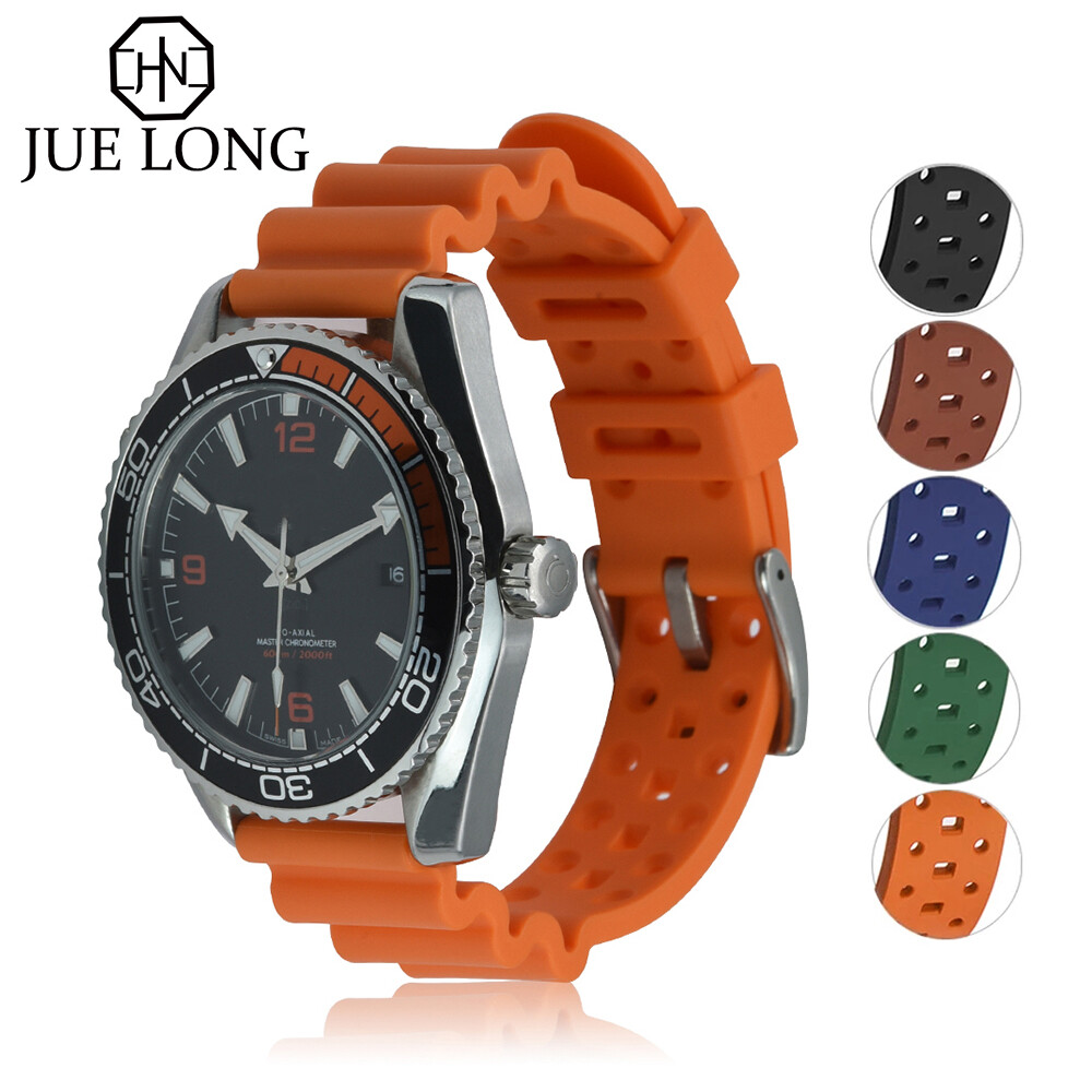 Premium Quality Rubber Strap 20mm 22mm Sport Diving Quick Release Silicone Watch Bands