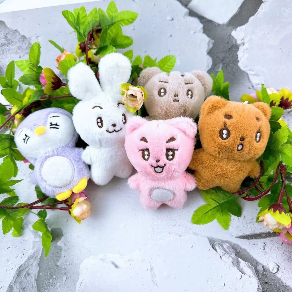 10cm Kpop Idol TXT Phim hoạt hình dễ thương Mini Plush Doll Mascot Pobatu Fanmade Bbobatu Đồ chơi nh