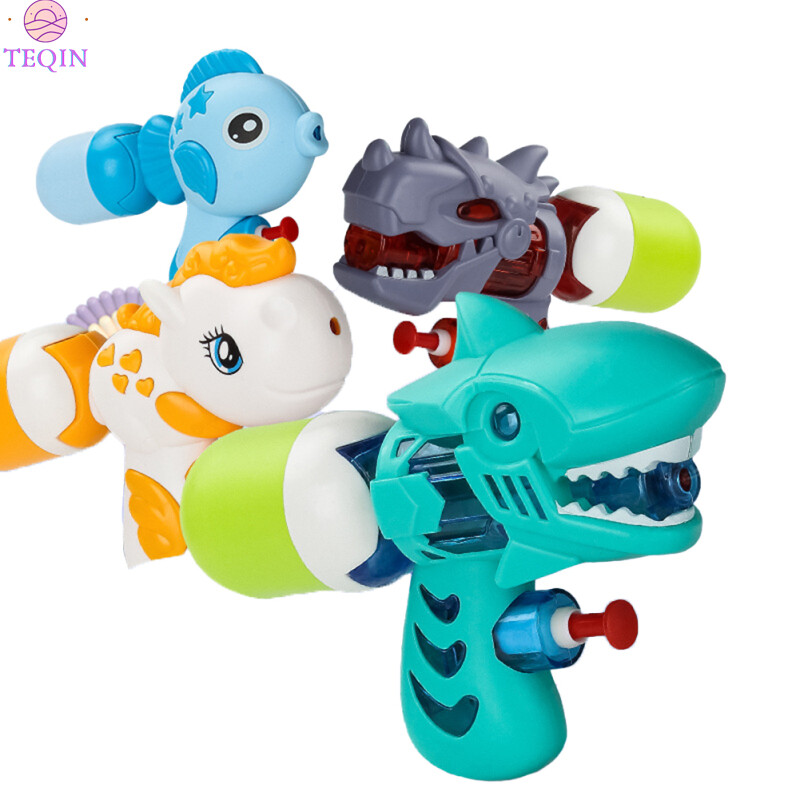 TEQIN IN stock Cartoon Water Gun For Kids Press Water Spray Bathtub Sprinkler Toys Outdoors Swimming Pool Party Toys For Boys Girls ราคา 40 บาท*ส่งฟรี