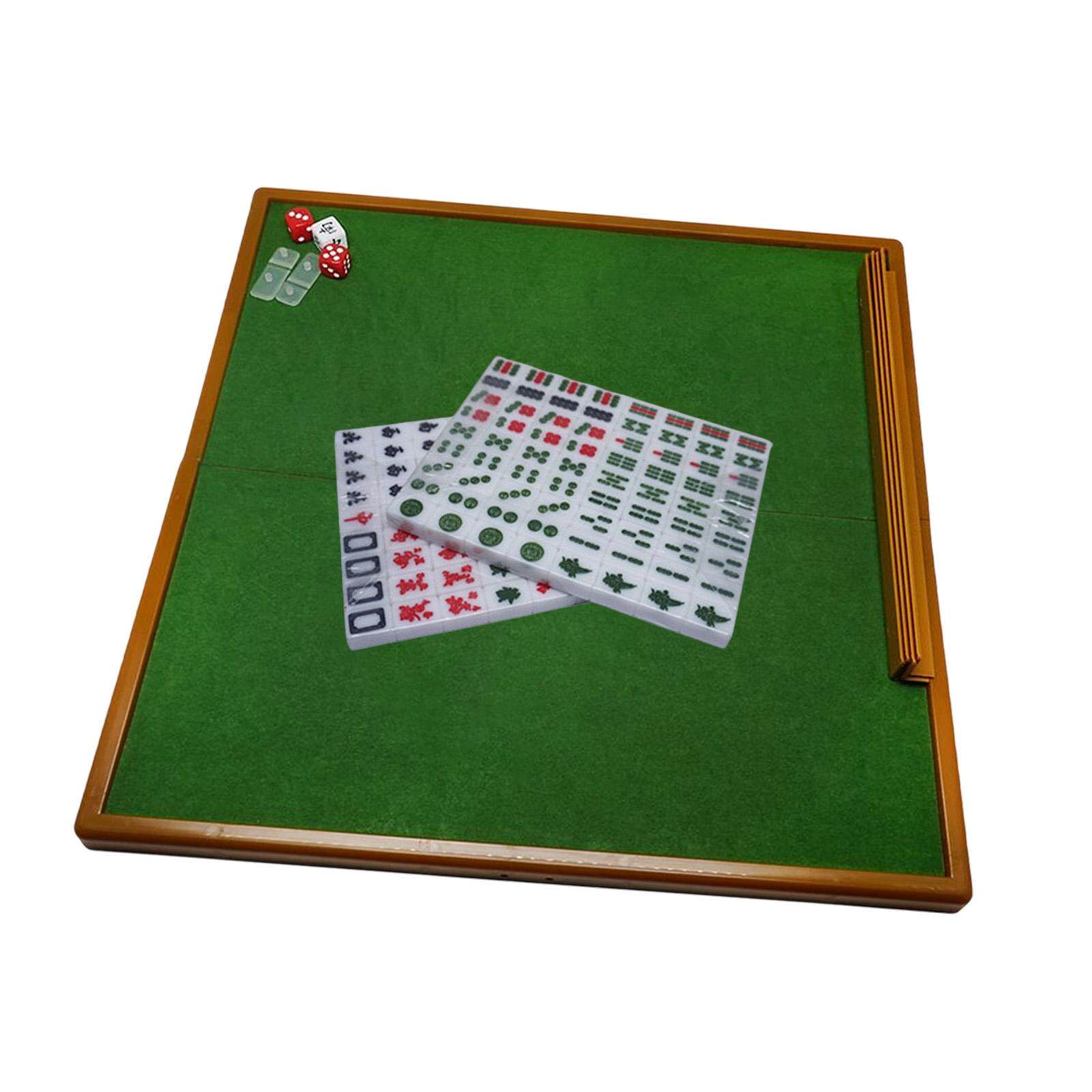 Classic Tiles Games Table Game Leisure Time Game Portable Mahjong Game Set 144