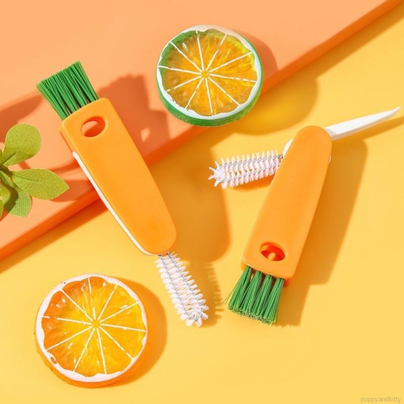 {TIMIN Home Tools} ✅ KFY Radish Cup Brush Spout Mug Lid Gap Cleaning Washing Artifact
