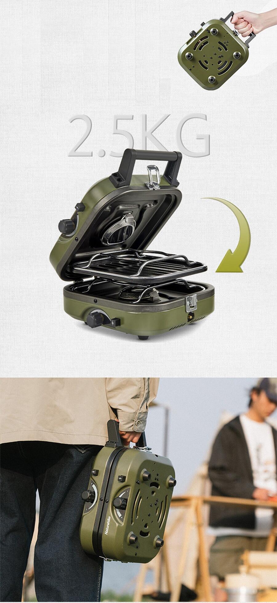 Naturehike Stove Folding Double Fire Gas Stove 2300W Portable