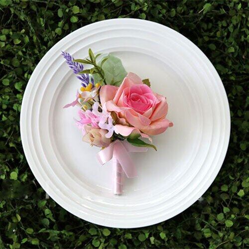 30058-30067-pink wrist corsage boutonniere wedding  (18)_副本