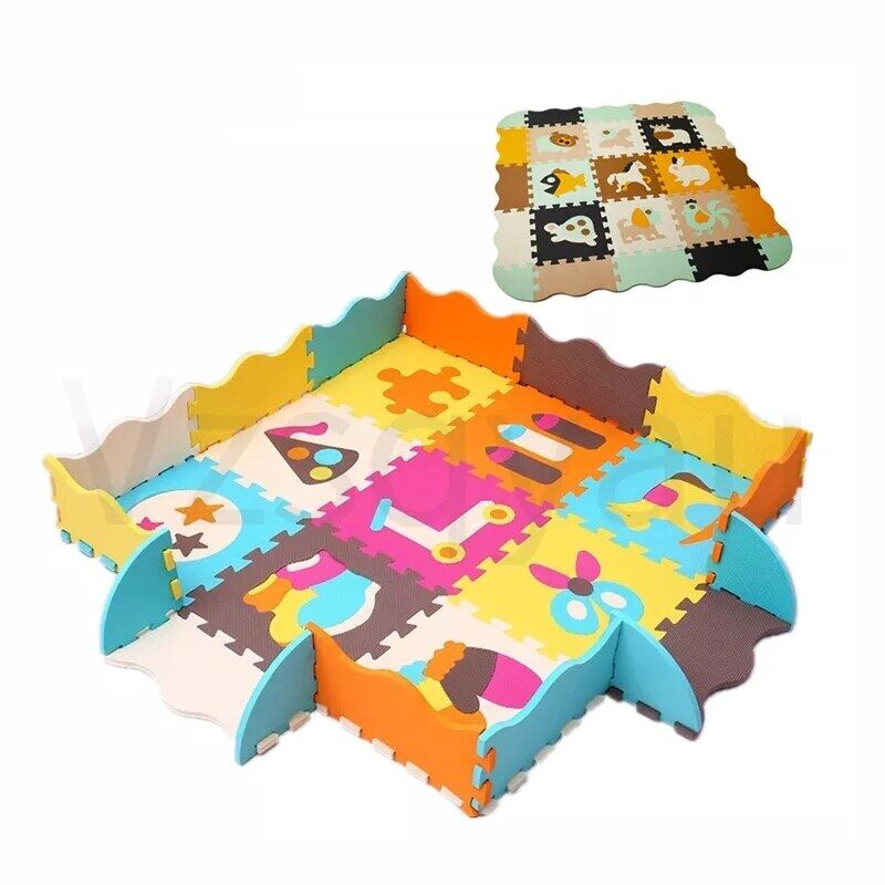 25Pcs Lot Children s Rug Cartoon Animal Pattern Carpet EVA Foam Puzzle