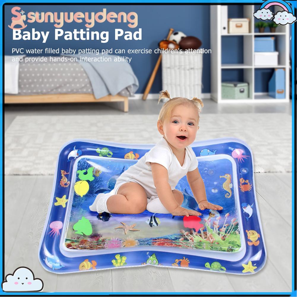 Thảm Nước Cho Bé Hình Cá Heo Đệm Bơm Hơi Cho Trẻ Sơ Sinh Trẻ Tập Đi Thảm Chơi PVC Đệm Đồ Chơi Trẻ Em Giáo Dục Sớm Mùa Hè